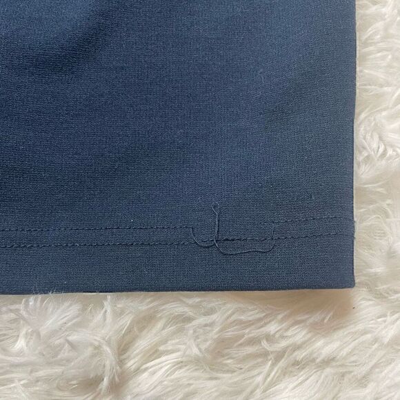 KAFFE Dress Sheath Navy Blue Size L Vneck Sleeveless Stretchy - Picture 8 of 11